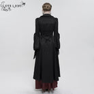 EVA LADY Women's Gothic Flared Sleeved Beaded Long Coat
