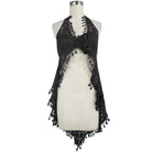 EVA LADY Women's Gothic Floral Lace Backless Dovetail Vest