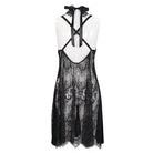 EVA LADY Women's Gothic Halterneck Backless Sexy Velet Nightgown