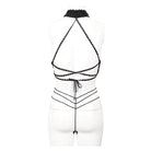 EVA LADY Women's Gothic Halterneck Lace Bra Lingerie Set