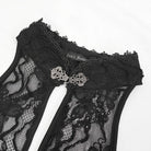 EVA LADY Women's Gothic Halterneck Lace Bra Lingerie Set