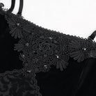 EVA LADY Women's Gothic Off Shoulder Side Slit Floral Lace Maxi Dress