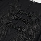 EVA LADY Women's Gothic Plunging Floral Embroidered Lace Splice Dress