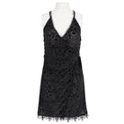 EVA LADY Women's Gothic Plunging Floral Lace Nightgown