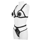 EVA LADY Women's Gothic Sexy Lace Bra lingerie Set