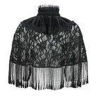 EVA LADY Women's Gothic Stand Collar Tassels Lace Cape