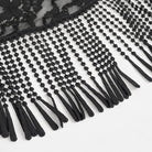 EVA LADY Women's Gothic Stand Collar Tassels Lace Cape