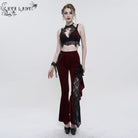 EVA LADY Women's Gothic Strappy Cutout Lace Bustier