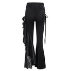 EVA LADY Women's Gothic Strappy Lace Splice Flared Pants