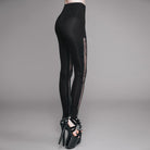 Leggings punk góticos de encaje para mujer