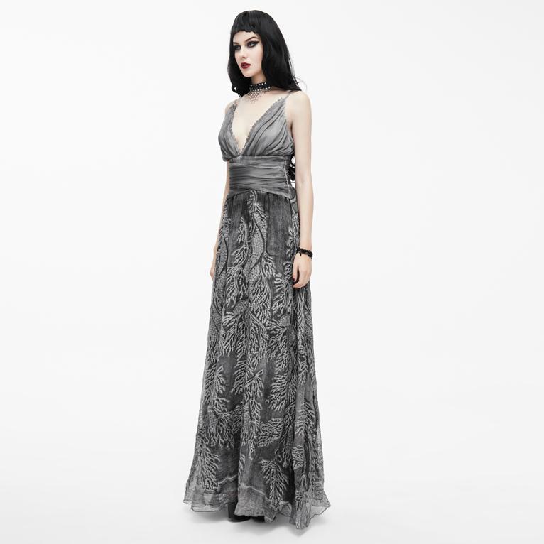 Tuning Gothic besticktes Kleid für Damen