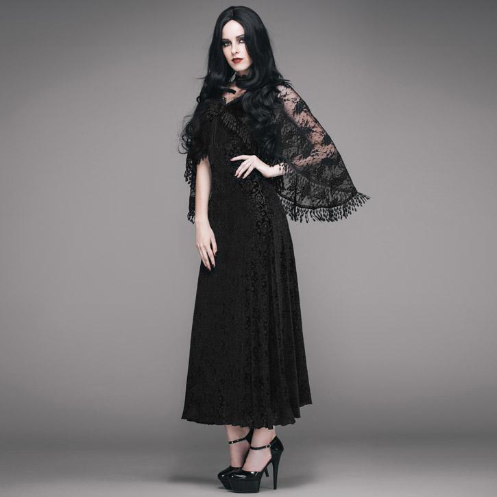 Women's Vintage Goth Cape Dress