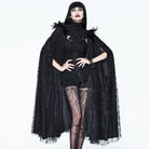 EVA LADY Damen Vintage Gothic Spitzenumhang