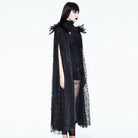 EVA LADY Damen Vintage Gothic Spitzenumhang