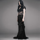 Women's Vintage Goth Skirt With Train