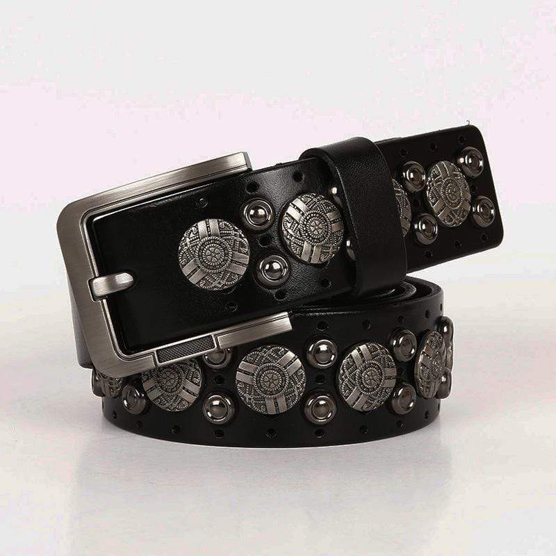 Men's Gothic Belts With Circile Rivets