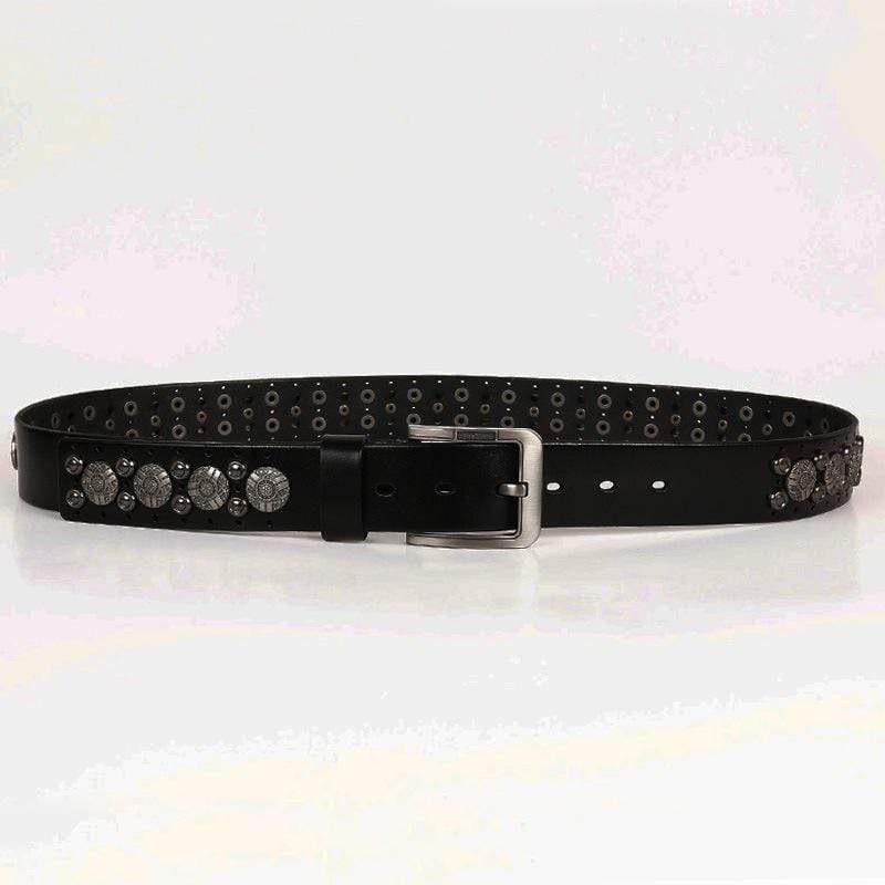 Men's Gothic Belts With Circile Rivets