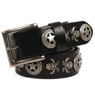 Men's Gothic Belts With Rivets Of Magic Circles And Skulls