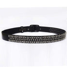 Men's Gothic Belts With Rivets Of Skulls And Crosses And Stars