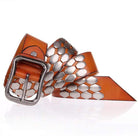 Men's Gothic Belts With Rivets Of Squama