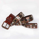 Men's Gothic Multi-colored Square Rivets Belts
