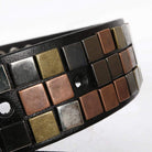 Men's Gothic Multi-colored Square Rivets Belts