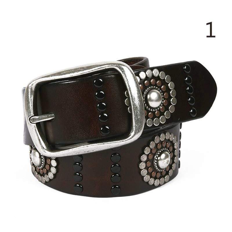 Men's Gothic Belts With Circle Rivets – Punk Design