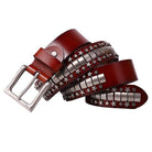 Men's Gothic Belts With Rivets Of Half-terete