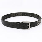 Men's Gothic Belts With Rivets Of Skulls And Crosses