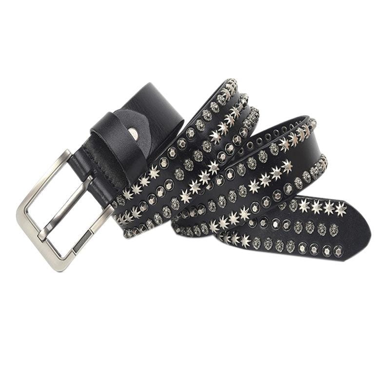Men's Gothic Belts With Rivets Of Stars