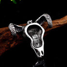 Men's Gothic Cleat Skull Necklace