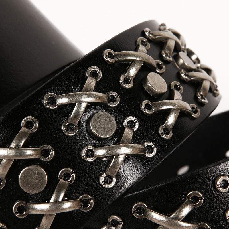 Men's Gothic Belts With Multi-rivets