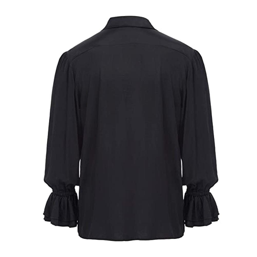 Men's Gothic Lace-up Loose Shirts