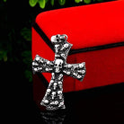 Men's Gothic Punk Skull Cross Necklace