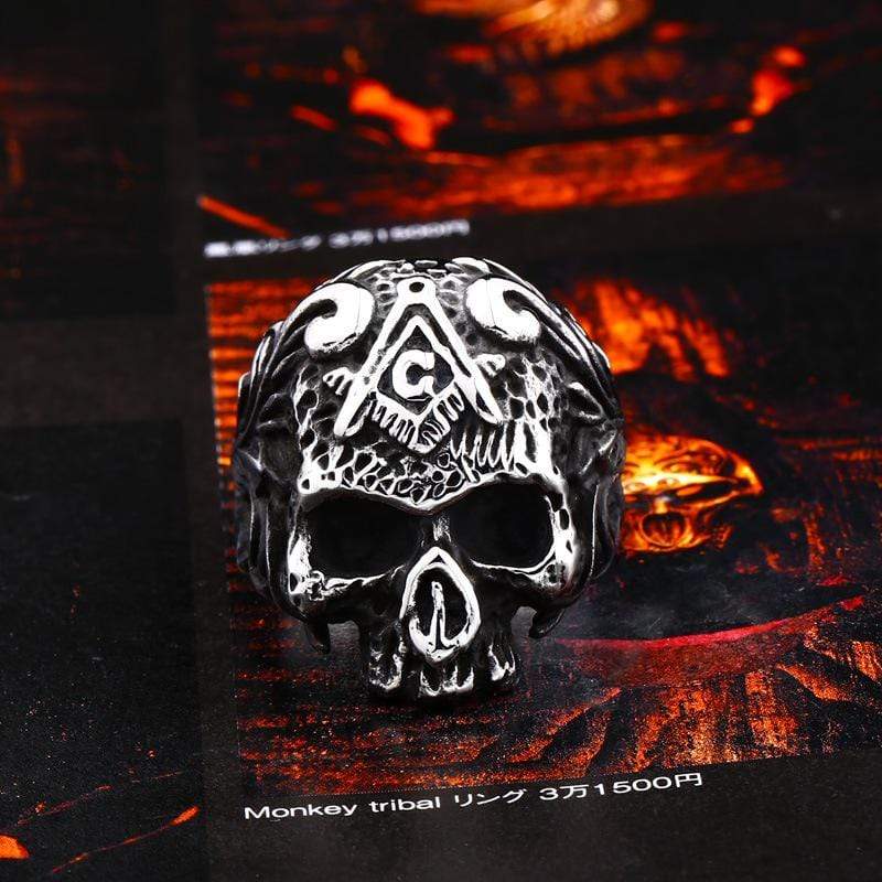 Men's Gothic Punk Skull Ring