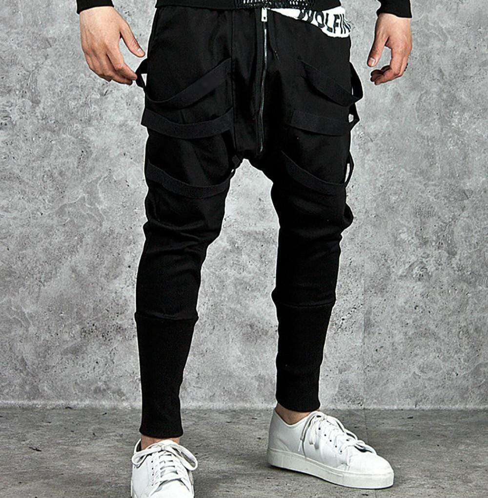 Men's Gothic Zip Loose Sport Harem Pants – Punk Design