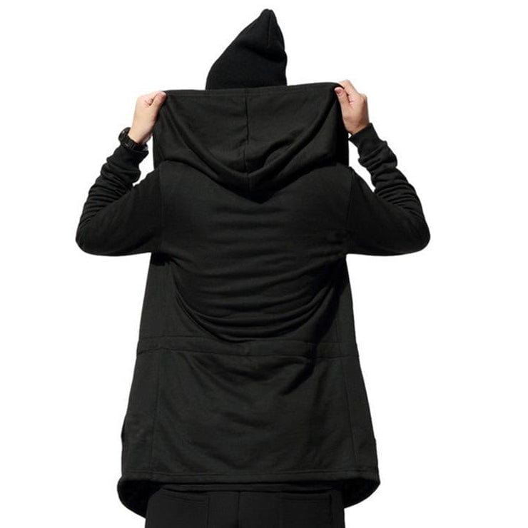 Kobine Men's Huge Hooded Cardigan Cloak