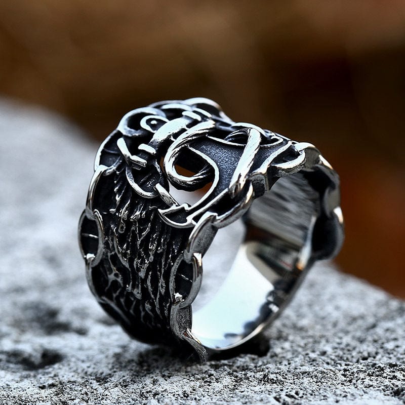Kobine Men's Punk Anchor Ring