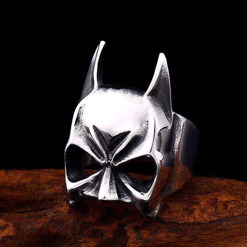Men's Punk Batman Head Ring