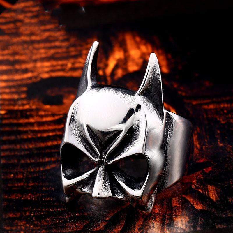 Men's Punk Batman Head Ring