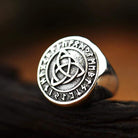 Anillo de nudo celta punk para hombre