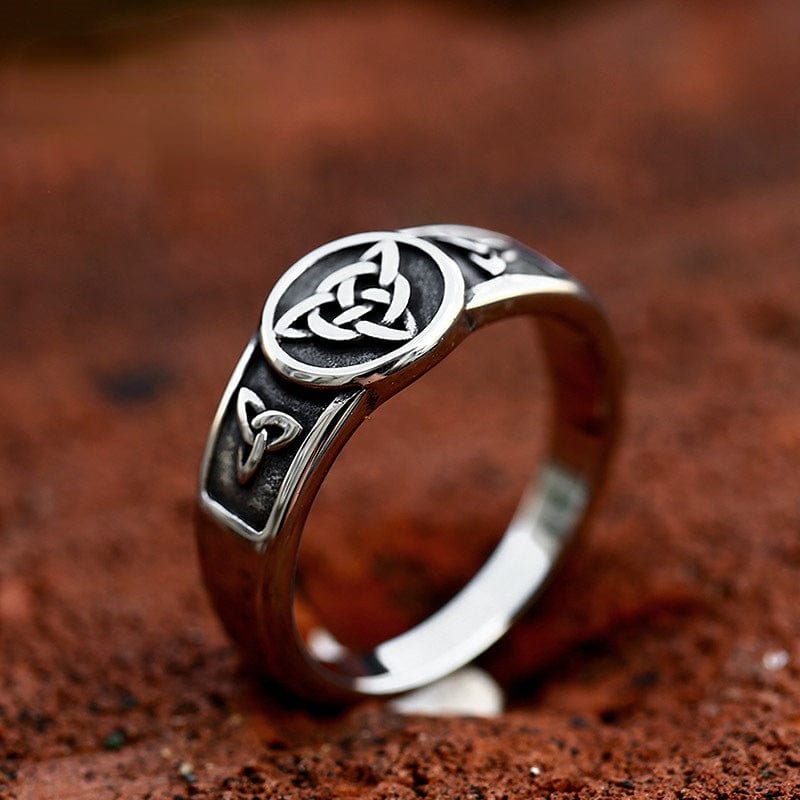 OHMMHO Men's Punk Sterling Silver Ring