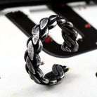 Anillos de trigo con recorte punk para hombre