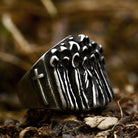 Kobine Men's Punk Death Cloak Ring