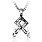 Men's Punk Double Dragon Head Necklace