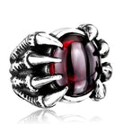 Men's Punk Dragon Claw Bead Rings