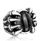 Men's Punk Dragon Claw Bead Rings
