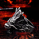 Men's Punk Dragon's Head Ring