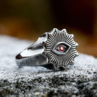 Kobine Men's Punk Evil Eyes Ring