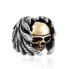 Men's Punk Feather Skulls Rings